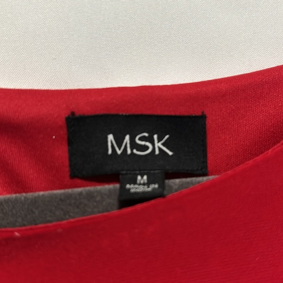 MSK Red Cold-Shoulder Dress - Picture 4 of 4